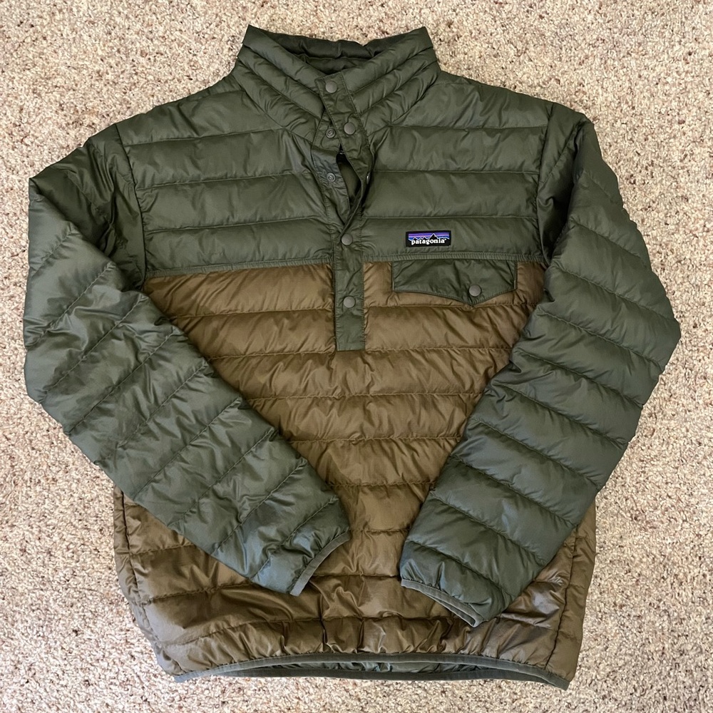 Patagonia Down Snap T Pullover - Mens small